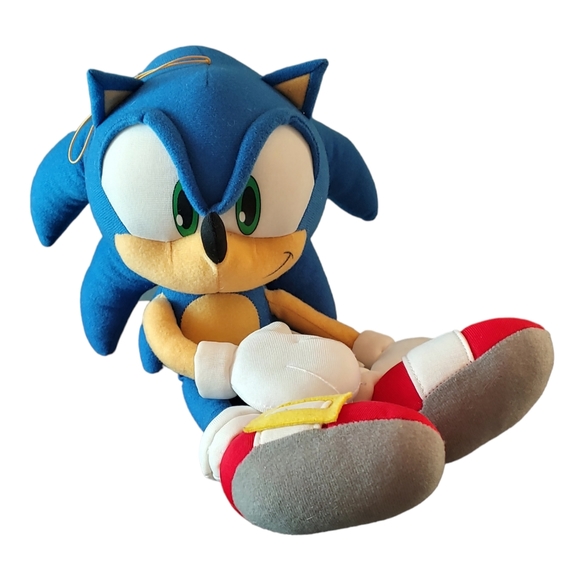 Official 2020 SONIC Sonic The Hedgehog 14" Plush by Great Eastern - Used - Picture 9 of 12